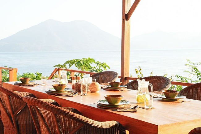 Outdoor dining area - Alor Tanapi Dive Resort - Indonesia Dive Resort