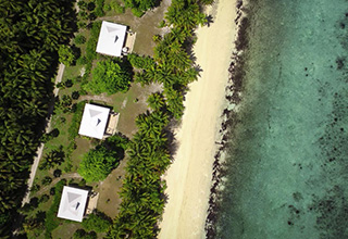 Arial view of Beach Suites - Alphonse Island - Seychelles Dive Resort