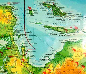 Cenderawasih Bay Map