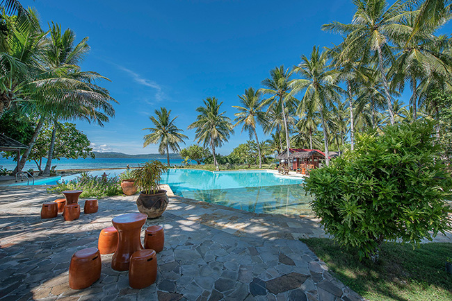 Swimming pool - Gangga Island Resort and Spa - Indonesia Dive Resort
