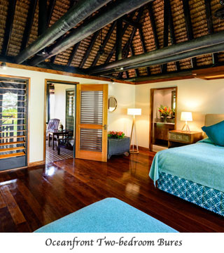 Oceanfront 2 Bedroom Bures at Jean Michele Cousteau's Fiji Island Resort - Fiji Dive Resorts - Dive Discovery Fiji Islands