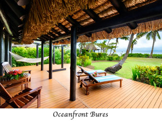 Oceanfront Bures at Jean Michele Cousteau's Fiji Island Resort - Fiji Dive Resorts - Dive Discovery Fiji Islands