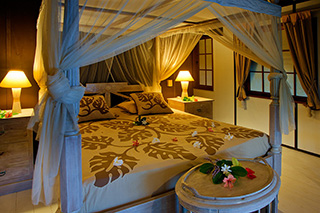 bedroom - Les Relais de Joséphine, Rangiroa - Tahiti Dive Resort