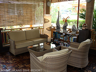 Sitting area - Magic Island Dive Resort - Philippines Dive Resorts