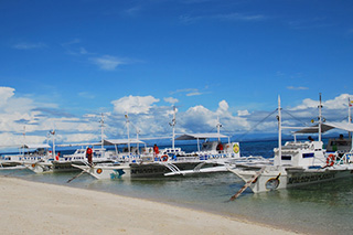 Banka boats - Malapascua Exotic Island Dive Resort - Philippines Dive Resort