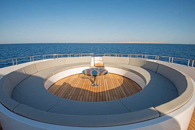Sun deck at the bow - Sea Serpent Excellence - Red Sea Liveaboard
