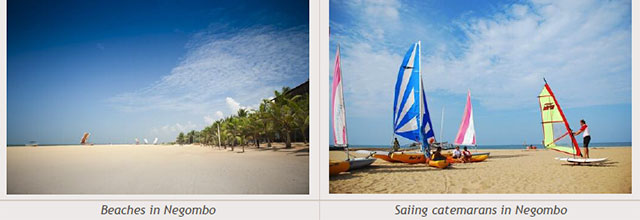 Sri Lanka travel destinations - Beaches in Negombo - Saiing catemarans in Negombo