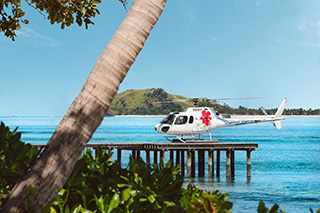 Helicopter - Tokoriki Island Resort - Fiji Dive Resort