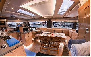 interior - sailing catamaran