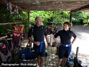 Diving in Lake Malawi