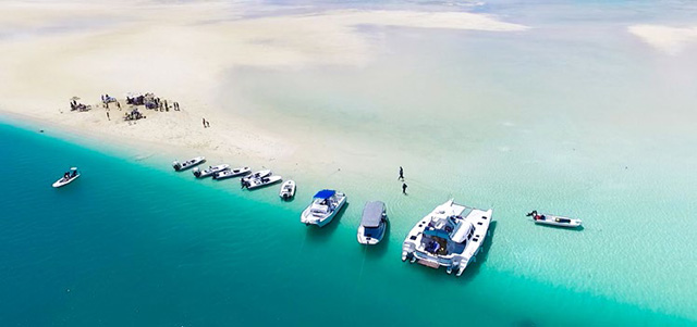 boats at Alphonse Island