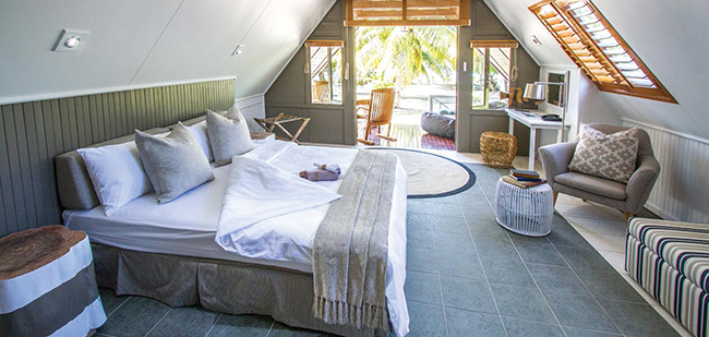 Bedroom in a Beach Bungalow - Alphonse Island - Seychelles Dive Resort