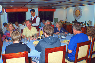 Dining area - M/C Anahi - Galapagos Liveaboards