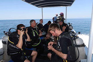 Divers in dive boat - Atauro Dive Resort - Timor-Leste Dive Resort
