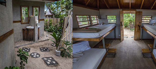 Sunrise Beach Dorms - Barefoot Manta Island - Fiji Dive Resorts