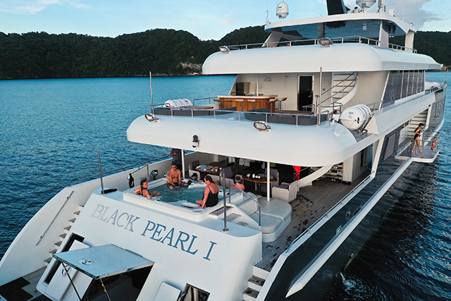 Dive deck - M/Y  Black Pearl Explorer - Micronesia Liveaboard
