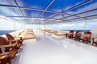 Sun deck - Blue Manta Explorer - Indonesia Liveaboard