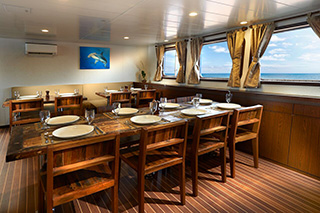 Dining area - Blue Manta Explorer - Indonesia Liveaboard