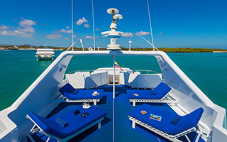 Sun deck - M/Y Blue Spirit Galapagos - Galapagos Liveaboards - Dive Discovery Galapagos