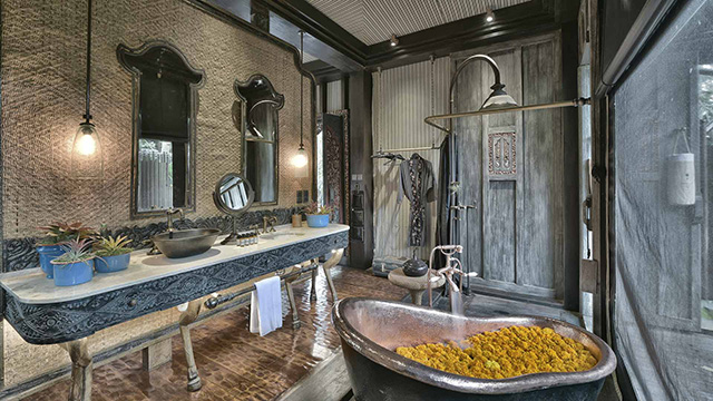 Bathroom - Tent Interior - Capella Ubud, Bali - Resorts in Indonesia