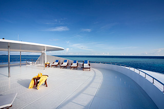 Sun deck - M/Y Duke of York - Maldives Liveaboards
