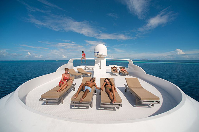 Sun deck - MV Emperor Virgo - Maldives Liveaboards