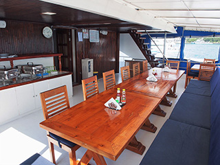 Dining lounge - MV Emperor Voyager - Maldives Liveaboards