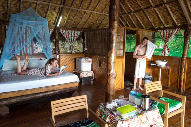 Bungalow interior - Fatboys Resort - Solomon Islands Dive Resorts