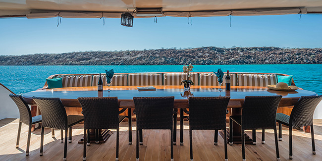 Outdoor dining area - Galapagos Sea Star Journey - Galapagos Liveaboards