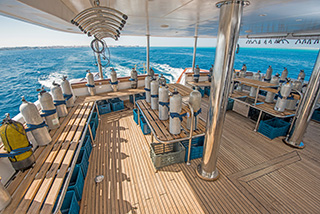 Dive deck - MV Grand Sea Explorer - Red Sea Liveaboards