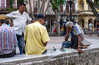 Chess players in Havana