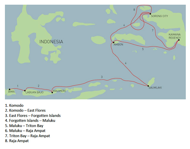 Routes - MSY Ilike - Indonesia Liveaboards