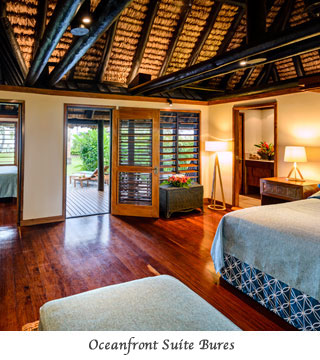 Oceanfront Suite Bures at Jean Michele Cousteau's Fiji Island Resort - Fiji Dive Resorts - Dive Discovery Fiji Islands