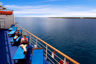 Sun deck - La Pinta - Galapagos Liveaboards - Dive Discovery Galapagos