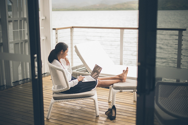 View from the Over Water Suite - Loloata Island Resort - PNG Dive Resort