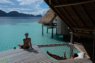 Water Cottages - Misool Eco Resort in Raja Ampat