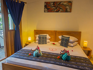 Bedroom - Beachfront Room - NAD-Lembeh Resort