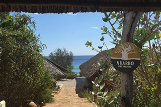 Entrance to Nuarro Lodge - Memba, Mozambique