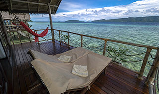 Bungalow interior - Papua Explorers Dive Resort in Raja Ampat, West Papua