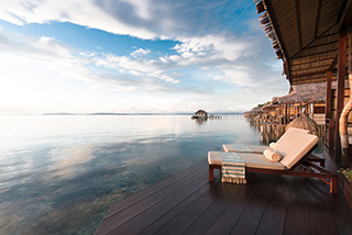 Deck - Deluxe Rooms - Papua Paradise Eco Resort - Indonesia Dive Resort