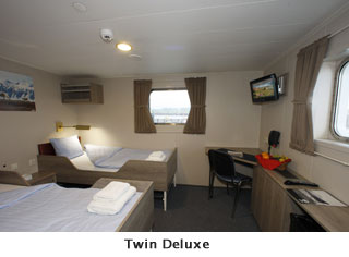 M/V Plancius Twin Deluxe Cabin - Arctic, Antarctic Liveaboards - Dive Discovery
