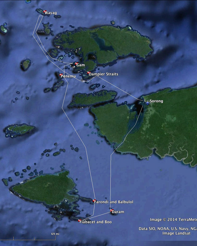Full Raja Ampat Itinerary on Damai I - September 15-26 2015 Group Trip - Dive Discovery