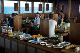 Dining area - Scubaspa Ying - Maldives Liveaboards