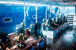 Dive deck - Scubaspa Ying - Maldives Liveaboards