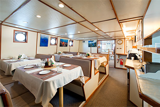 Dining area - MV Sea Hunter - Dominican Republic Liveaboard