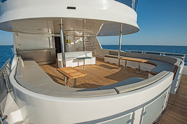 Sun deck at the stern - Sea Serpent Excellence - Red Sea Liveaboard