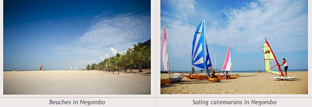 Sri Lanka travel destinations - Beaches in Negombo - Saiing catemarans in Negombo
