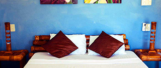 Bedroom - Superior cottage - Tepanee Beach Resort, Malapascua - Philippines Dive Resort