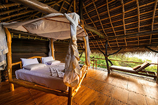 Hut interior - The Mudhouse - Accommodation in Sri Lanka