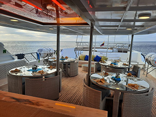 Sun deck - M/V Tiburon Explorer - Galapagos Liveaboard